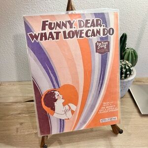 Vintage 1929 Funny Dear What Love Can Do Sheet Music Leo Feist